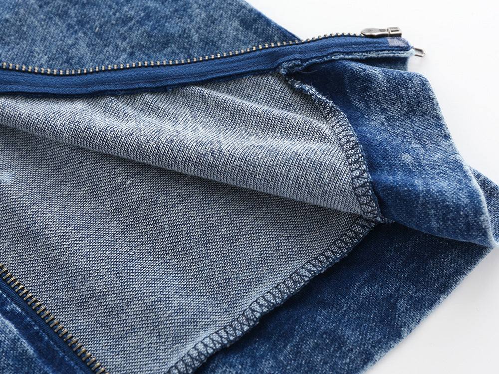 Boy Denim Long Sleeve Jacket And Pants