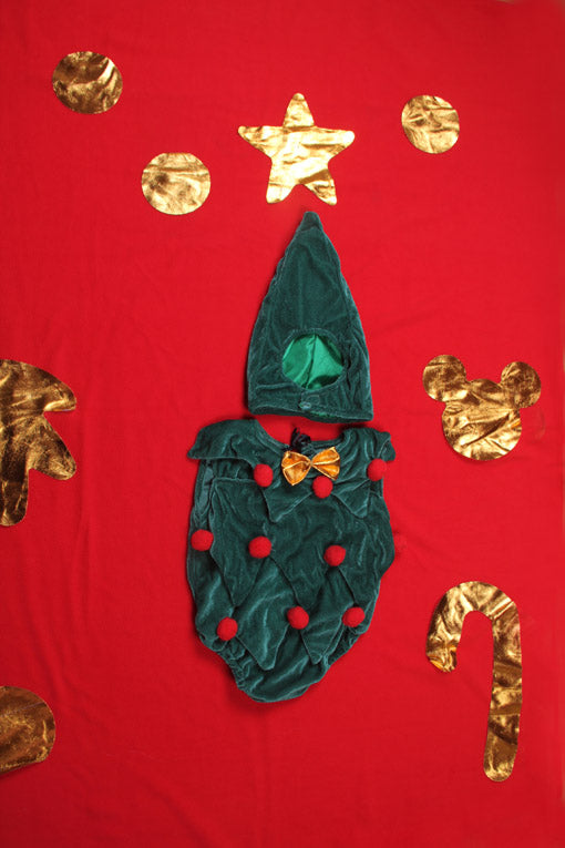 Baby Photography Christmas Tree Theme Outfit