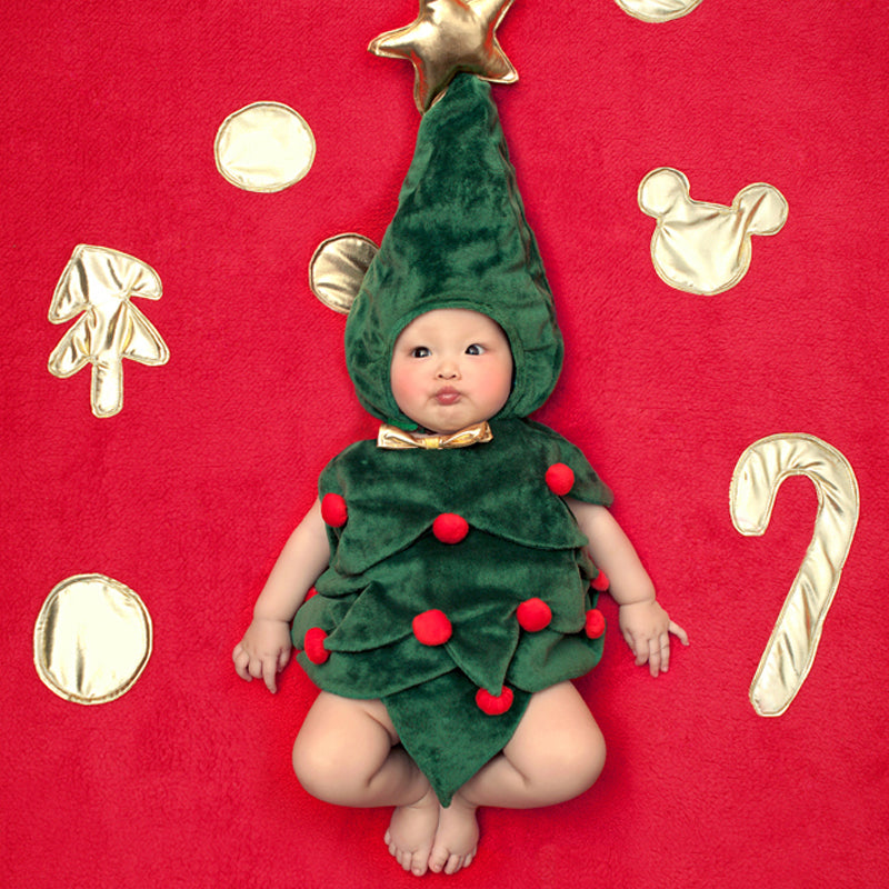 Baby Photography Christmas Tree Theme Outfit