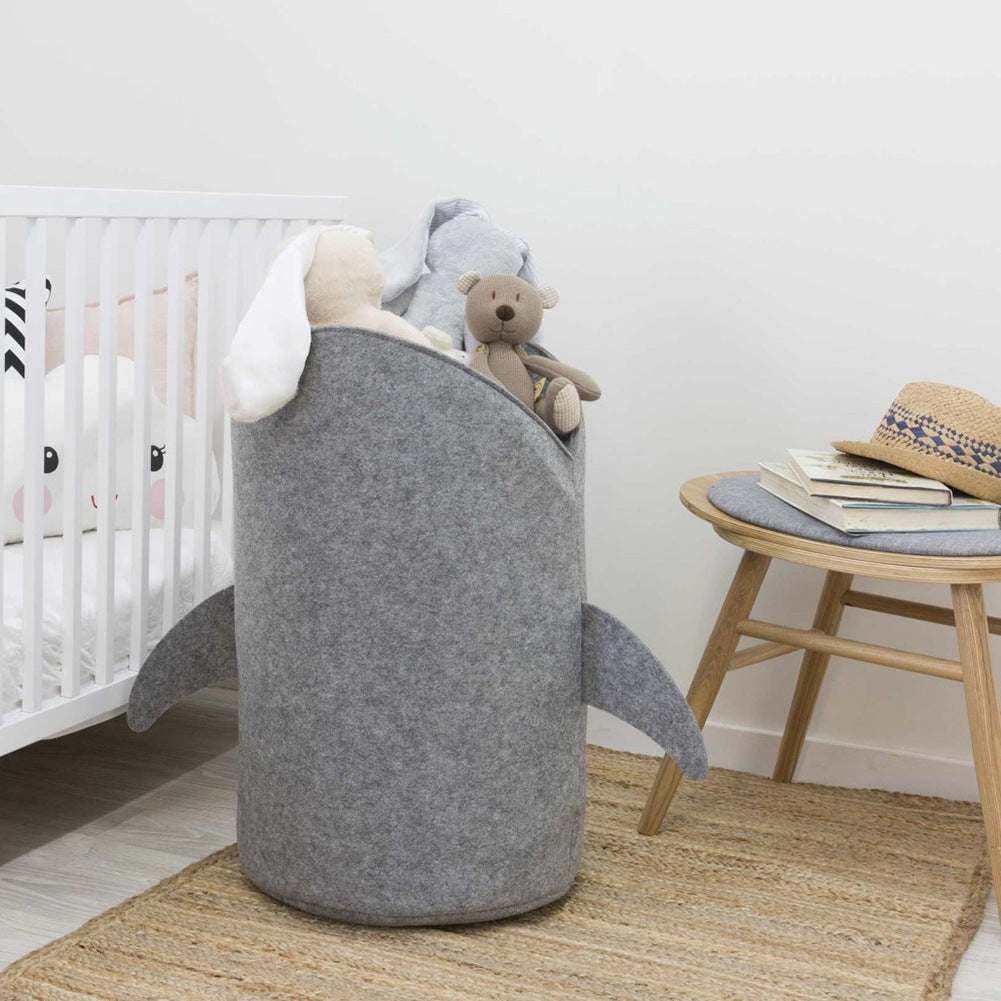 Cute Shark Shaped Kids Toy Storage Basket | Multi-Functional