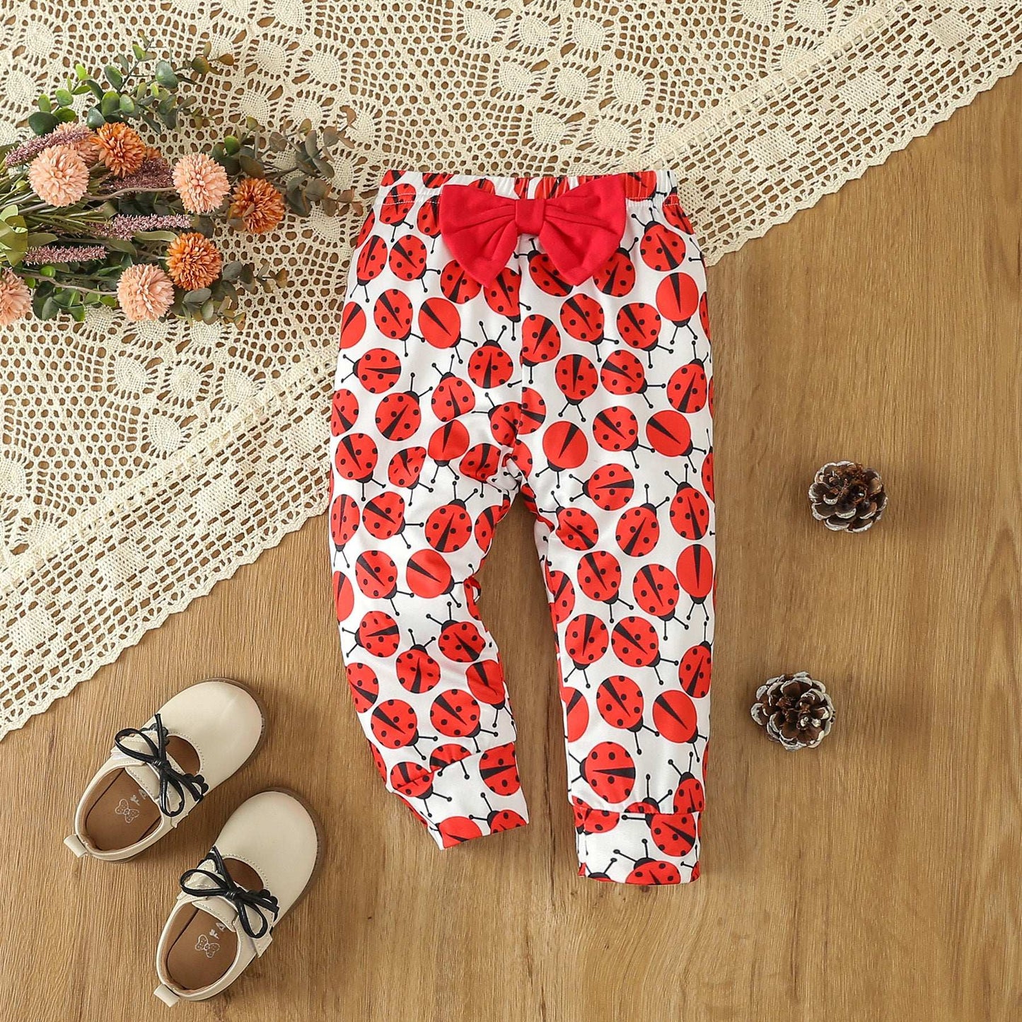 Infant Toddler Long Sleeve Little Ladybug 3 piece Set