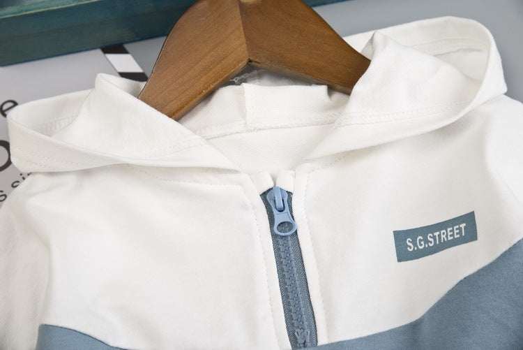Hooded Sports Suit for Kids - Autumn Cotton Clothing
