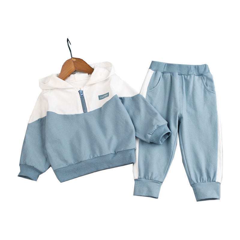 Hooded Sports Suit for Kids - Autumn Cotton Clothing