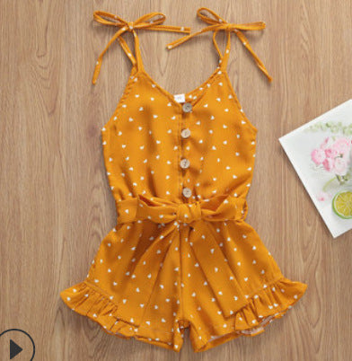 Girls Summer Style One Piece Romper