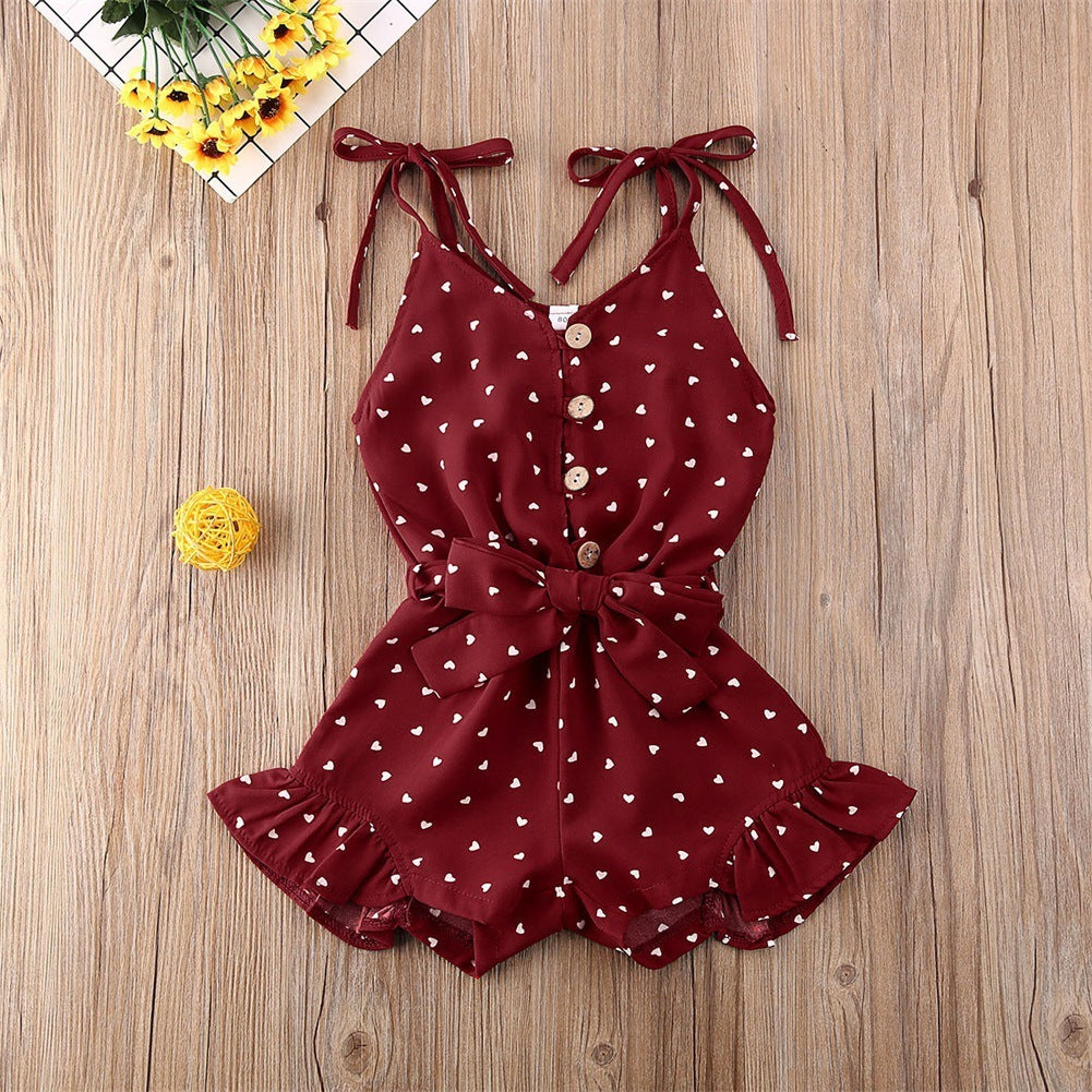 Girls Summer Style One Piece Romper