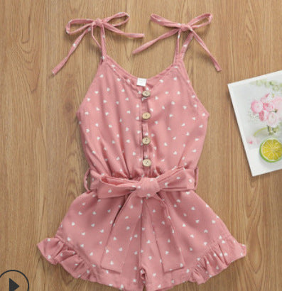 Girls Summer Style One Piece Romper