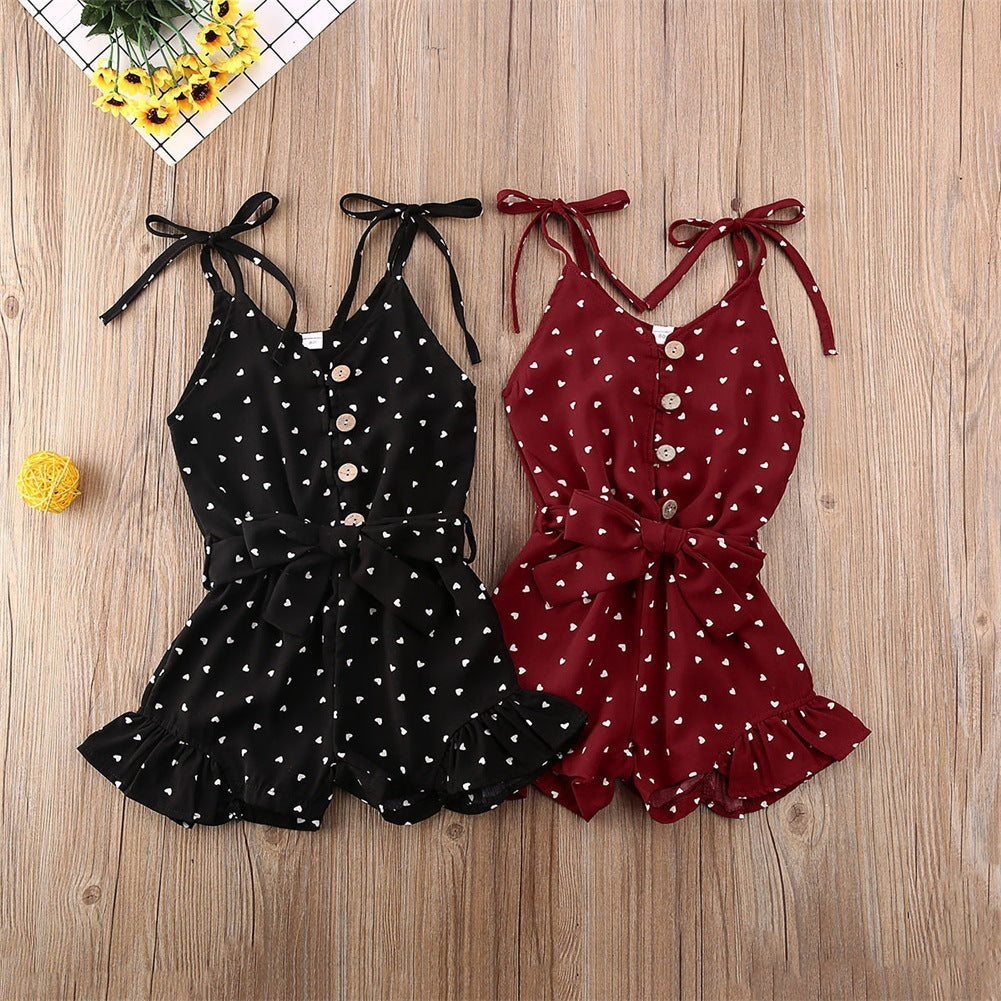 Girls Summer Style One Piece Romper