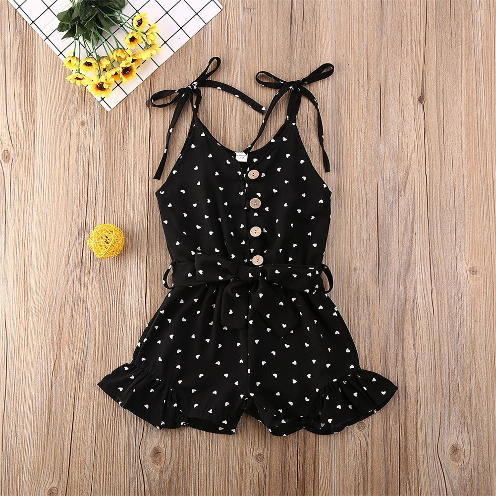 Girls Summer Style One Piece Romper