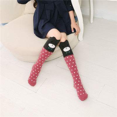 Fashionable And Cute Girl Cotton Stockings/Knee Socks