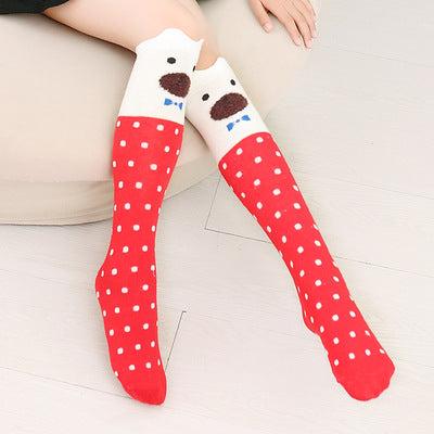 Fashionable And Cute Girl Cotton Stockings/Knee Socks
