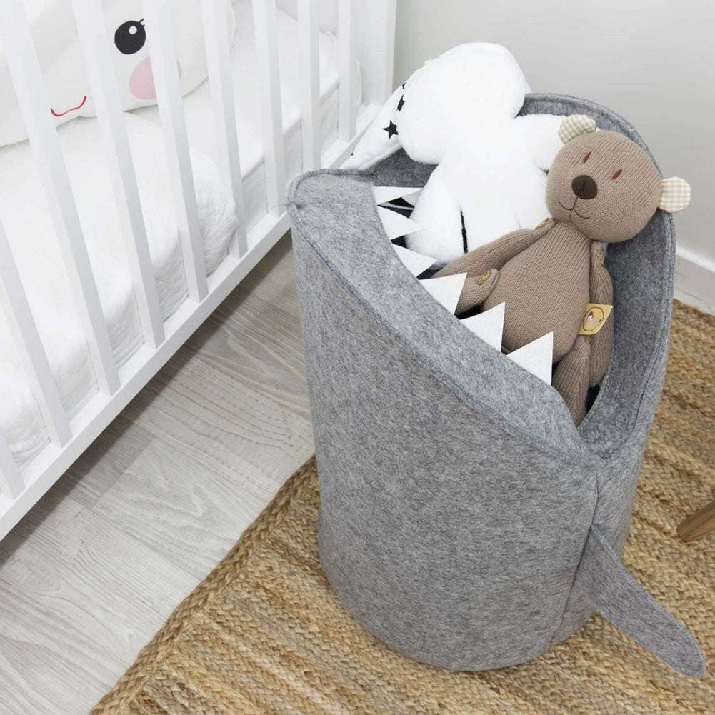 Cute Shark Shaped Kids Toy Storage Basket | Multi-Functional