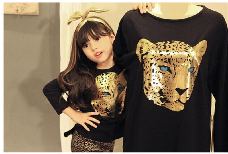 Children Casual Long Sleeve Animal Print Clothes Set