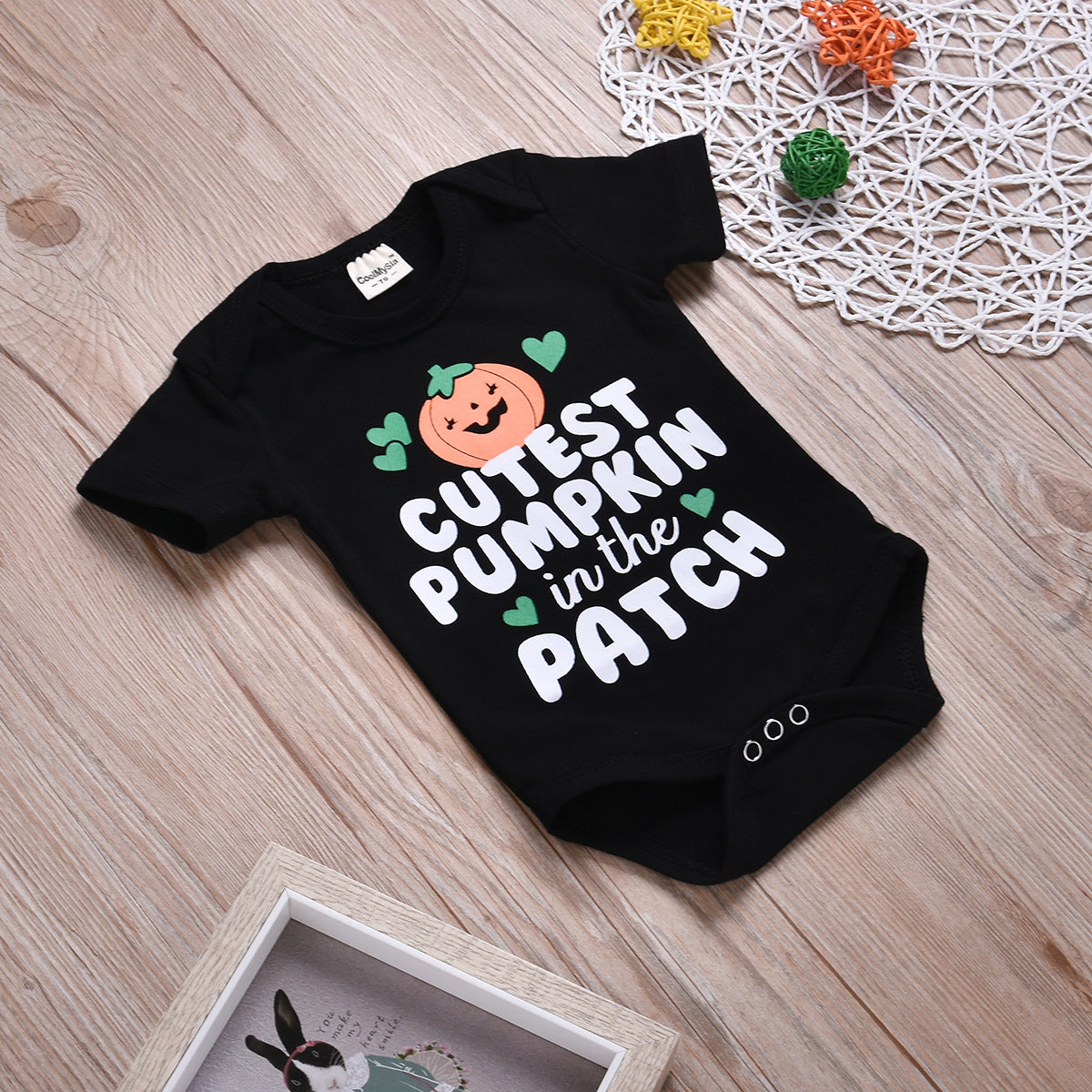 Baby Boy Girl Halloween Romper Funny Pumpkin One Piece