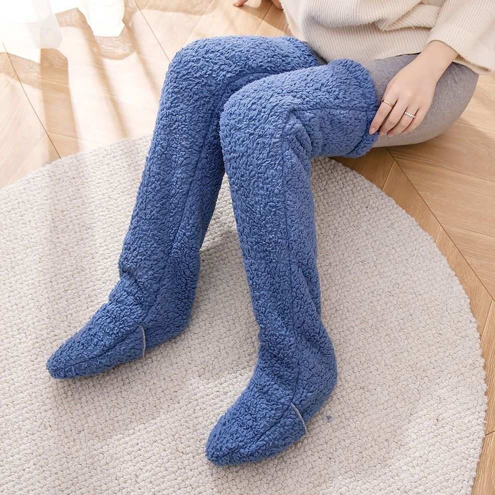 Knee High Fuzzy Long Warm Home Sleeping Socks | Cozy Comfort