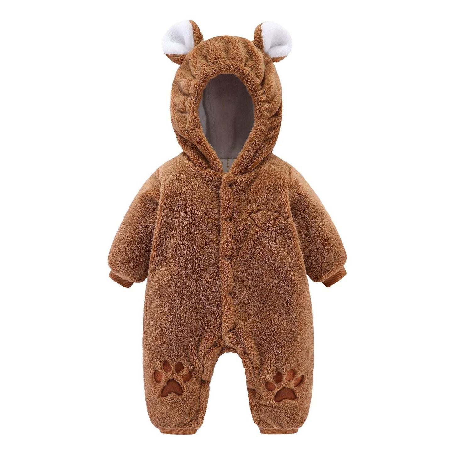 Newborn Baby Animal Printed Quilted Onesie Romper