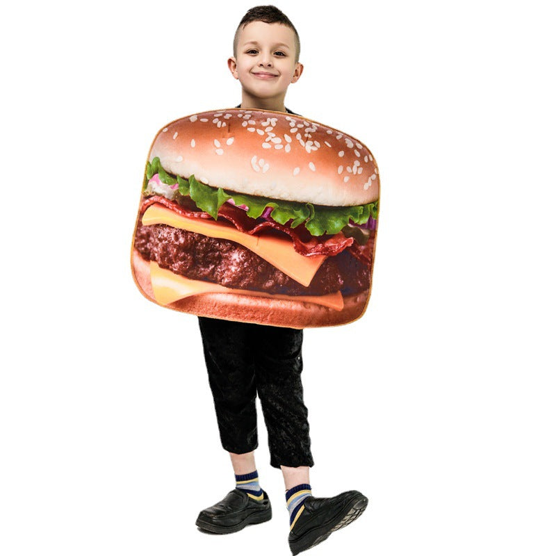 Children's Spoof Hamburger Funny Food Costume