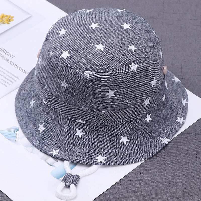 Kids Bucket Sun Hat with Stars
