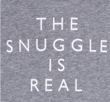 Baby The Snuggle is Real Short-sleeved Cotton Shirt