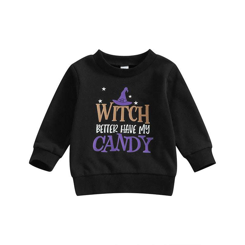 Halloween Long-sleeved Printed Sweater For Boys And Girls