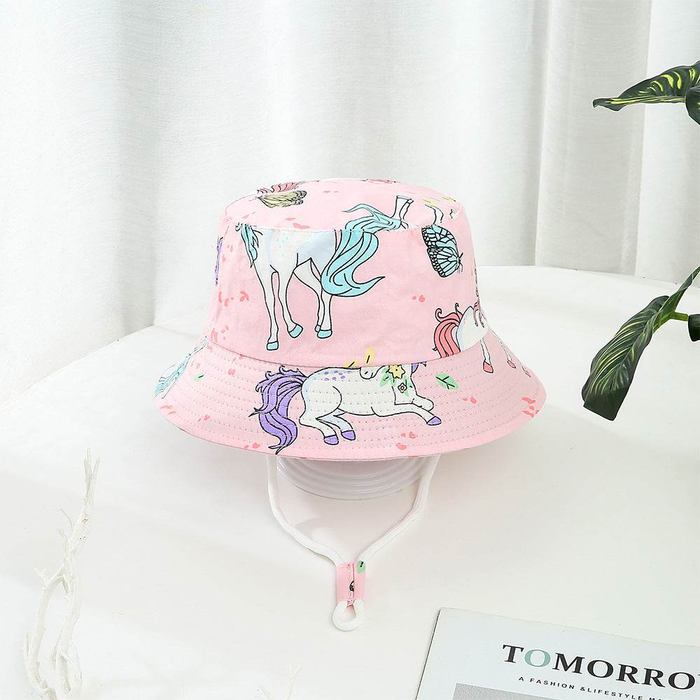 Children's Printed Bucket Sun Hat