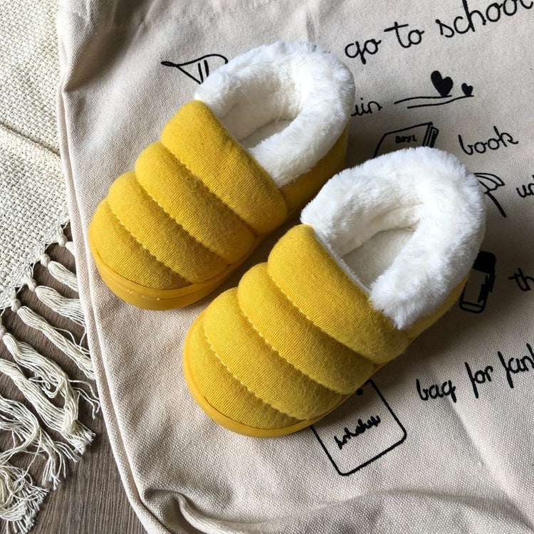 Candy Color Children Cotton Slippers Indoor And Outdoor Shoes