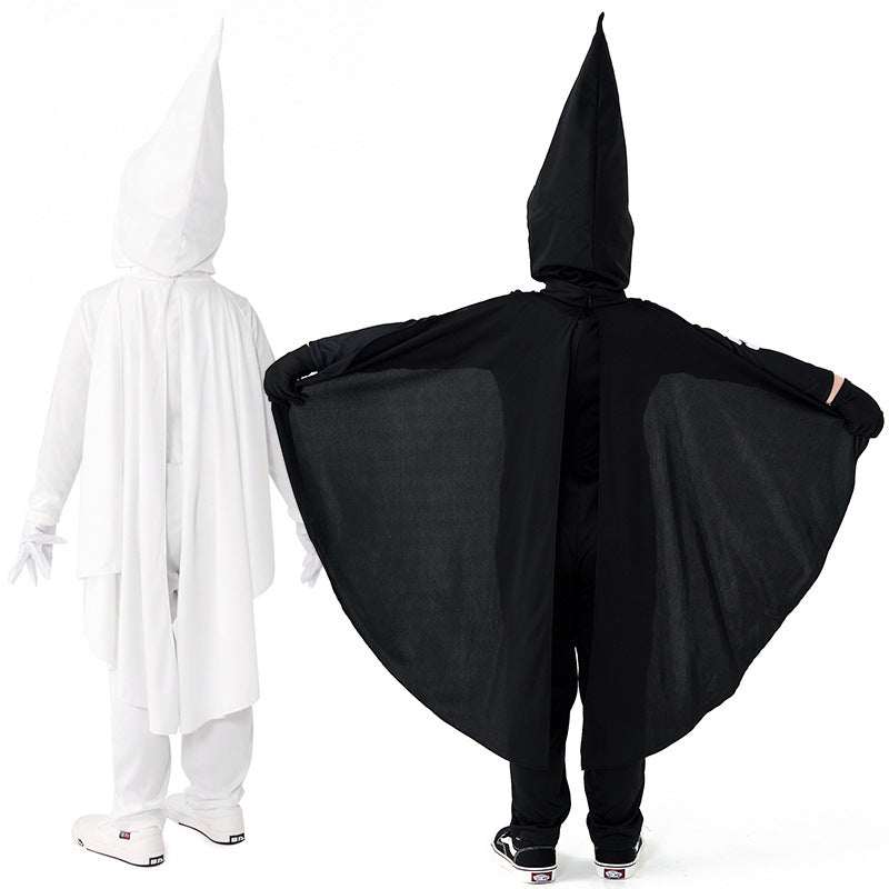 Spooky Halloween Dress Up Long Children's Skull Costume