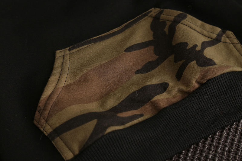 Boys Camouflage Sweatpants Two-piece Set
