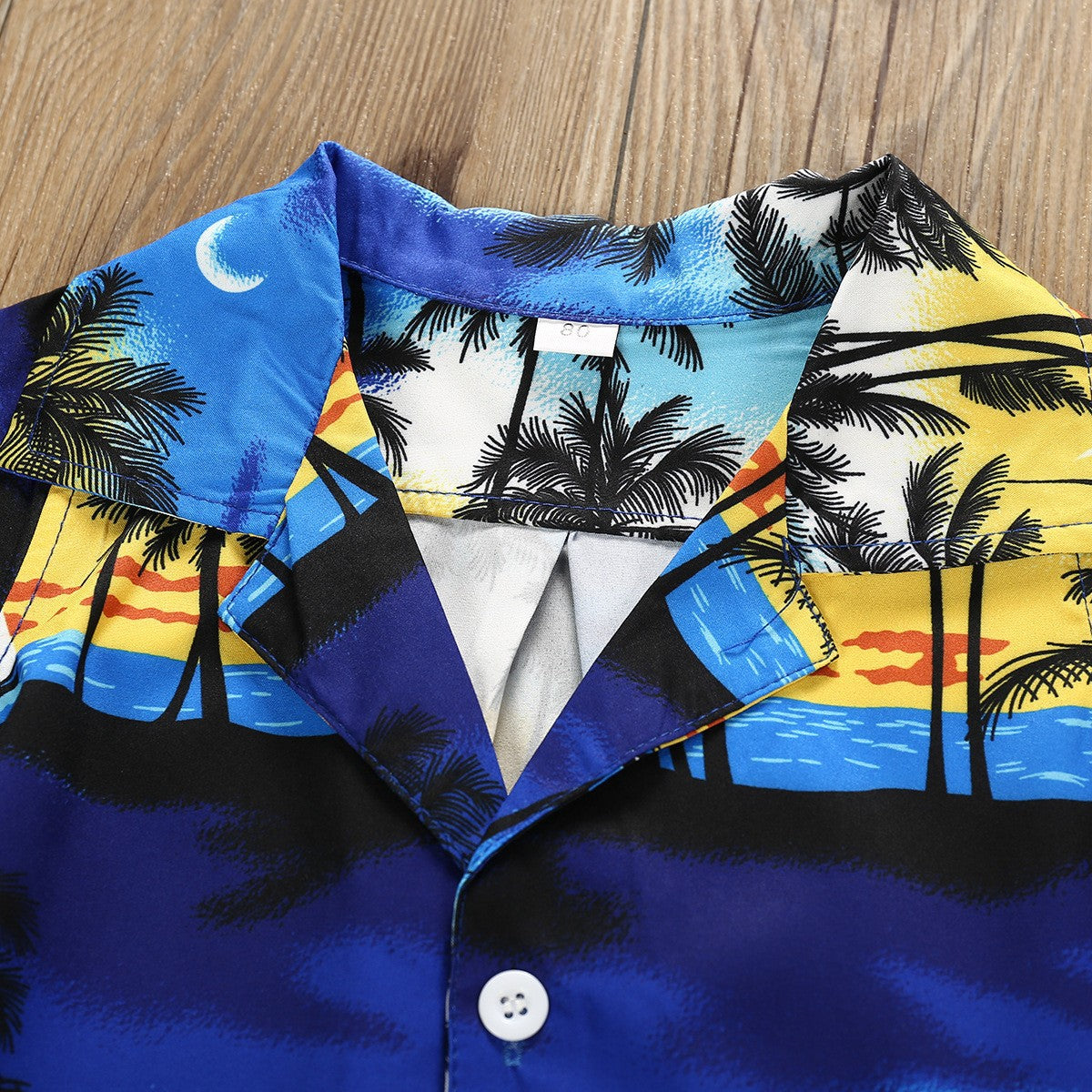 Boys Casual Beach Printed Short-sleeved Set
