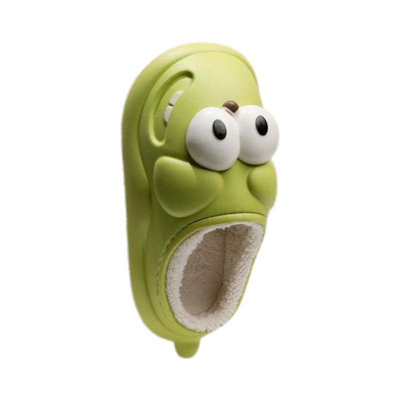 Cotton Inside Big Eye Dog Cartoon Slippers