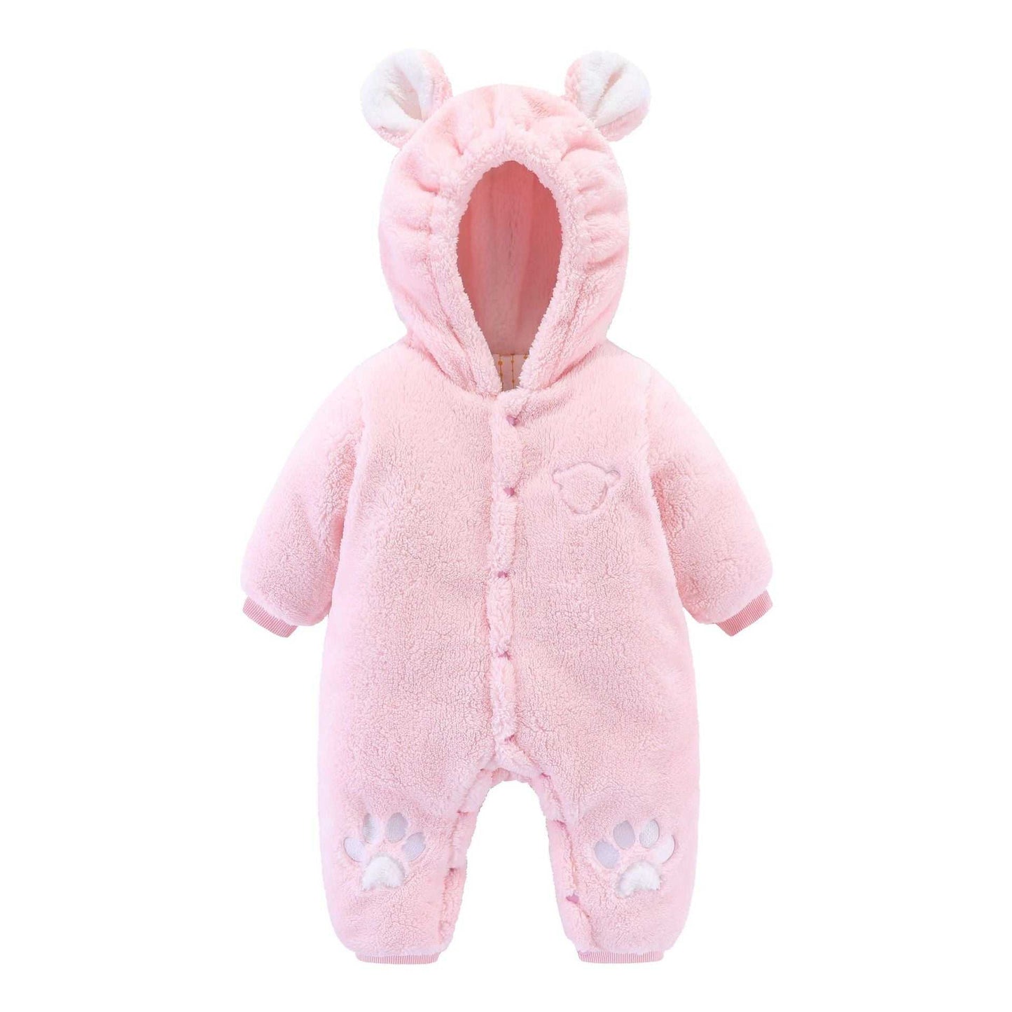 Newborn Baby Animal Printed Quilted Onesie Romper