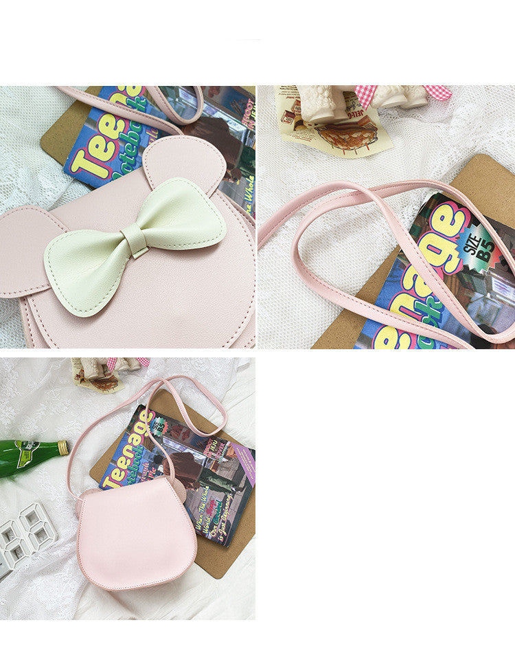Cute And Adorable Bowknot Soft Girl Purse
