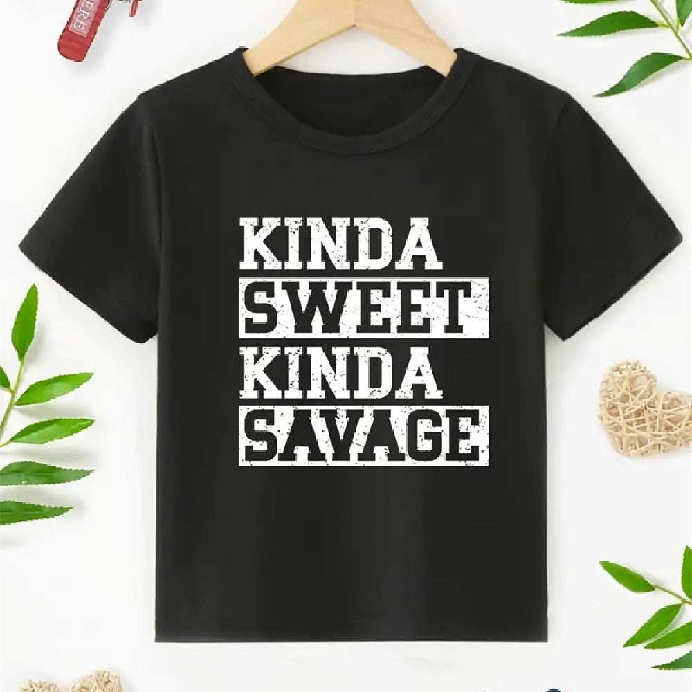 Children's Cotton Short-sleeved Printed T-shirt