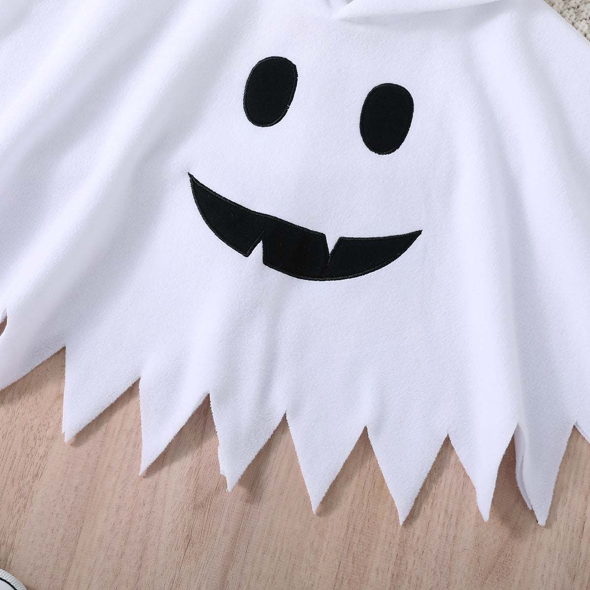 Children's Halloween Day Ghost Top with Black Leggings Costume