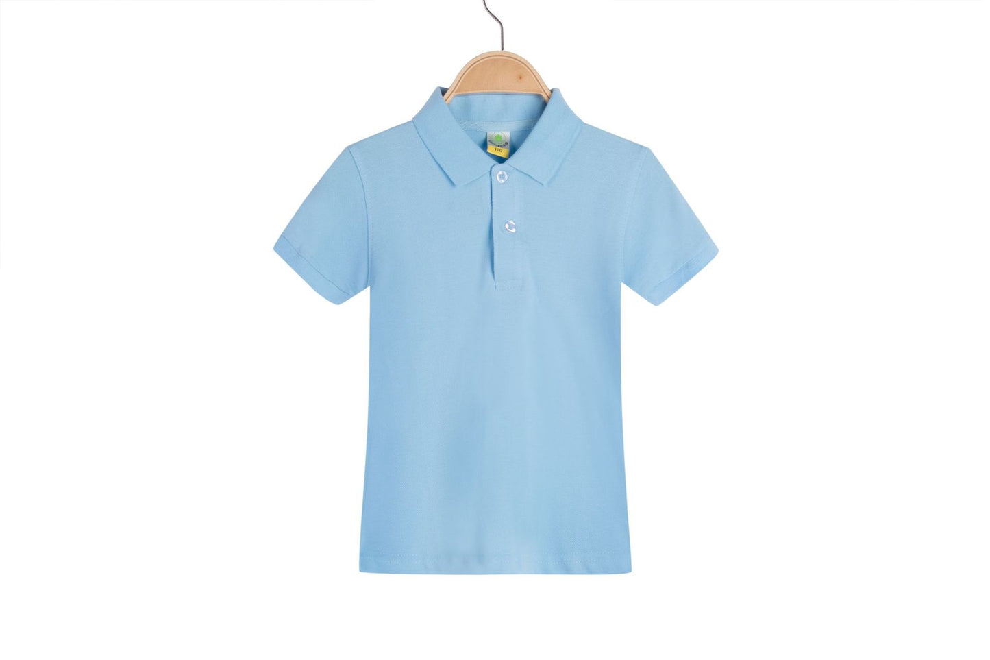Childrens solid colored Collar T-shirt