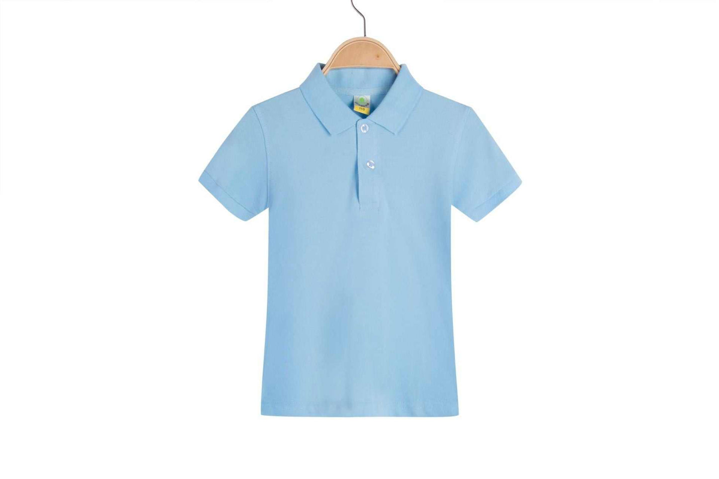 Childrens solid colored Collar T-shirt