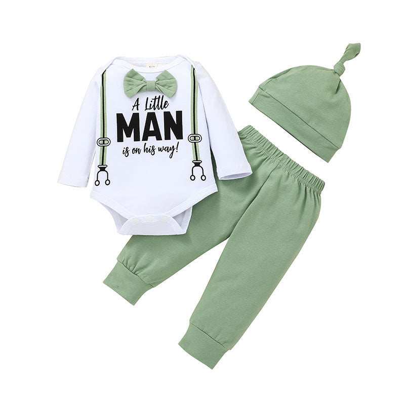 Little Man Three Piece long sleeve Set