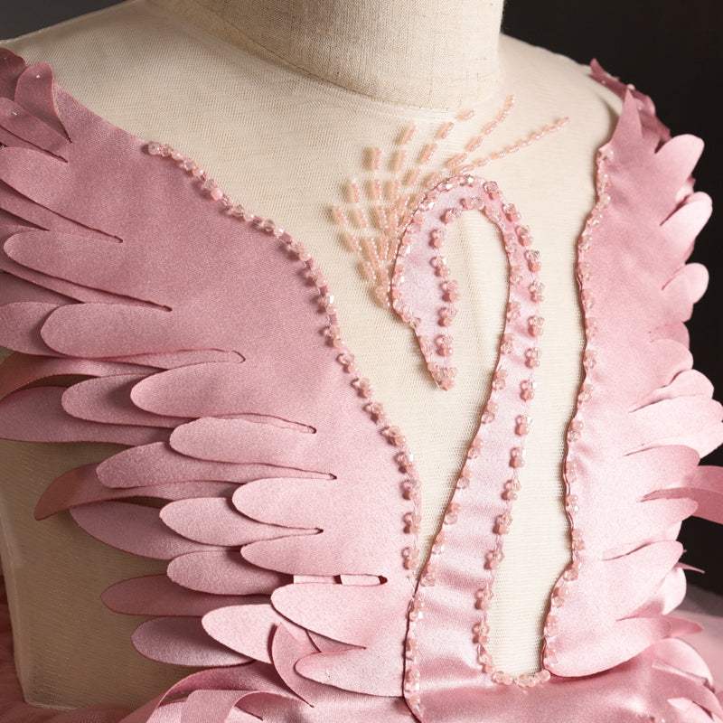 Flower Girls Prom Performance Peacock Dress