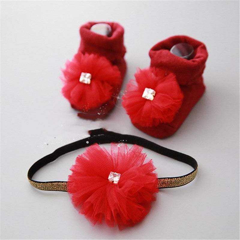 Baby Girls socks and headband set