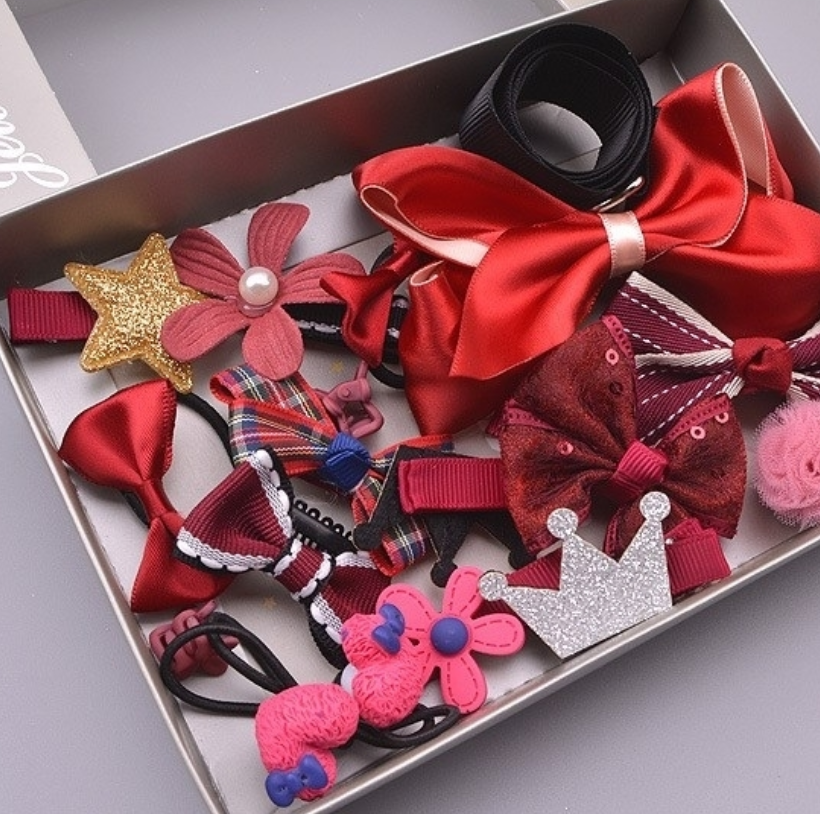 Girls 17pc Bow accessories