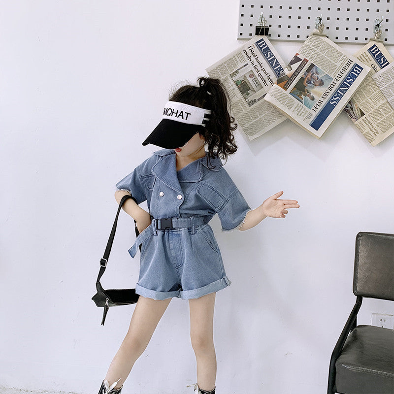 Girls Denim Cute 2pc Set