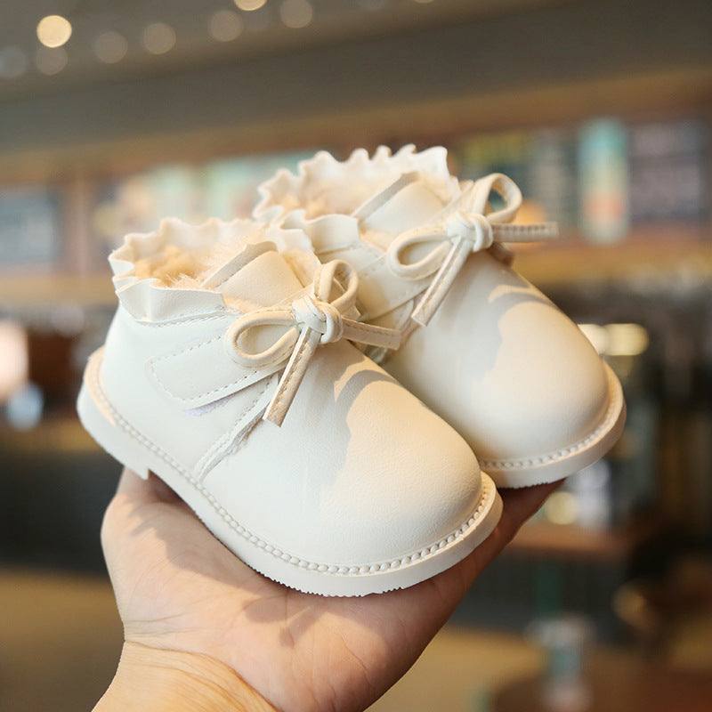 Girls toddlers Low Fur inside Boot