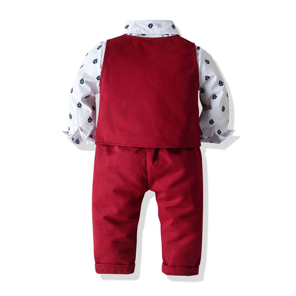 Toddler Casual Suit with Bowtie 3pc Set