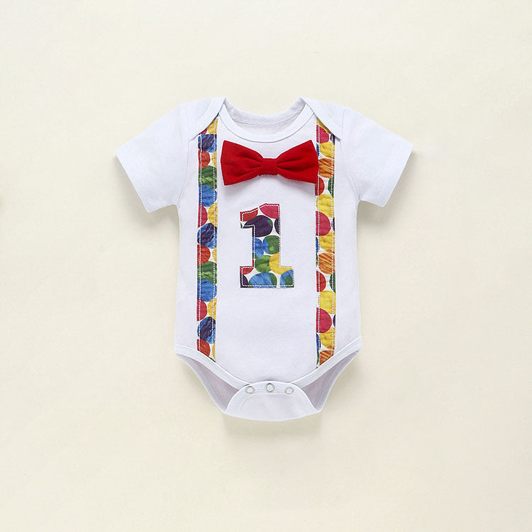 Baby Boy Birthday Romper