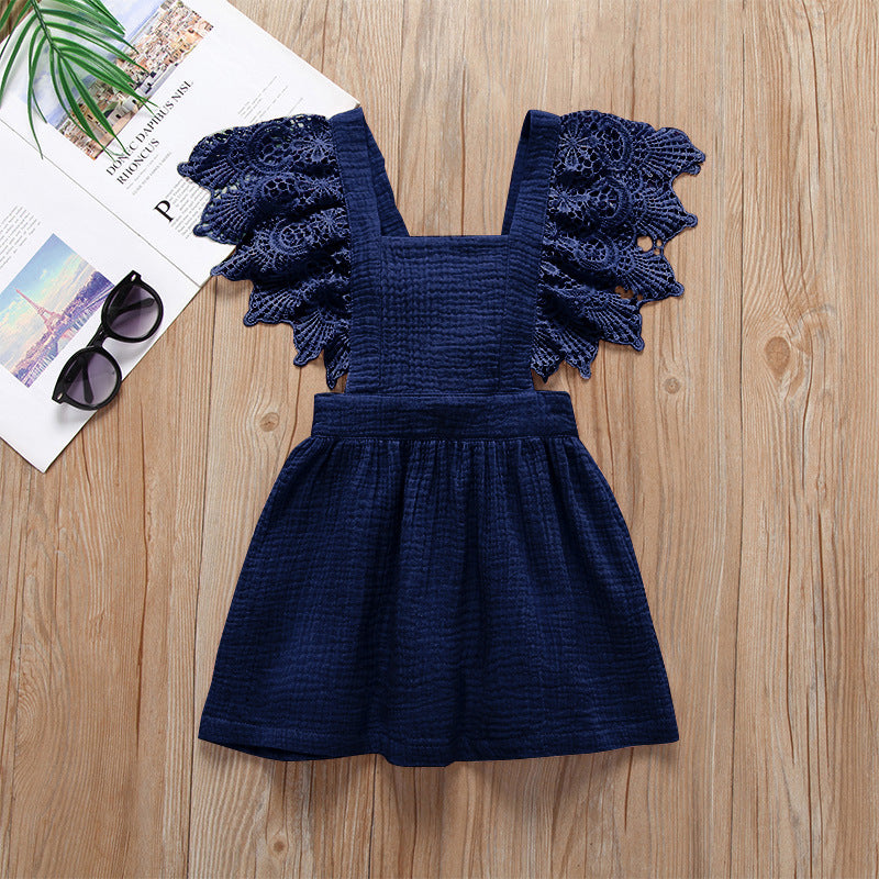 Girl Lace Suspender Dress