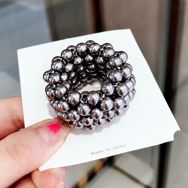 Pearl Hair Band Wide Rubber Bands