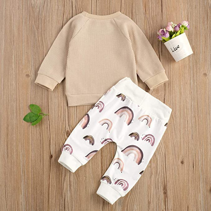 Autumn Baby Boys And Girls Long-sleeve Two-piece Set