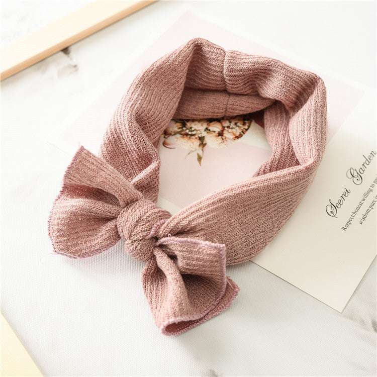 Baby Girls Solid Color Bunny Bow Hair Bands
