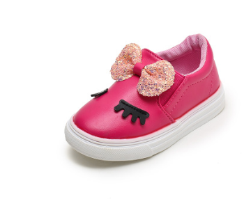Girls Bow and Lash Casual Shoes
