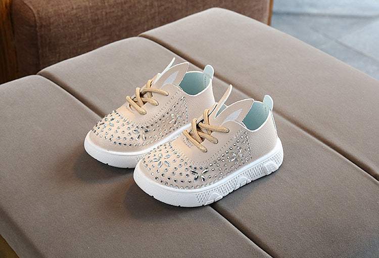 Girls Leather Diamond Casual shoe