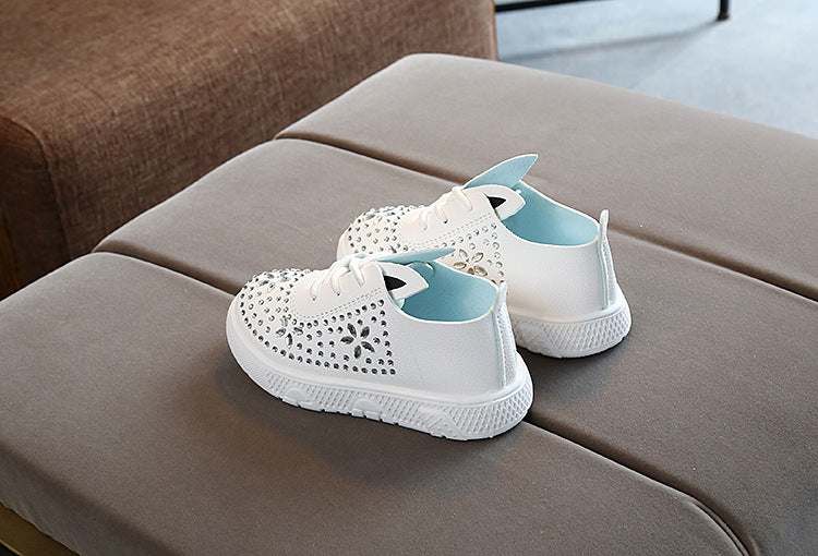 Girls Leather Diamond Casual shoe
